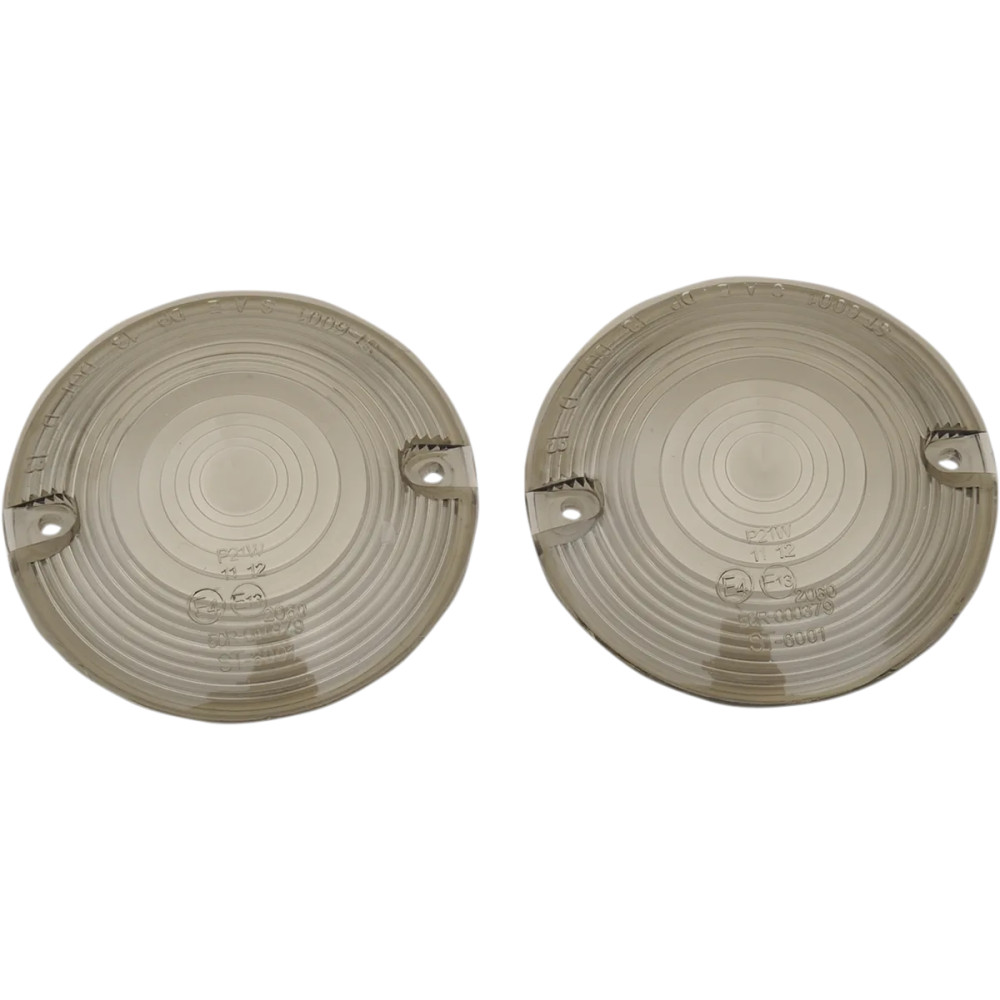 Replacement Turn Signal Lenses — Smoke, Front and Rear