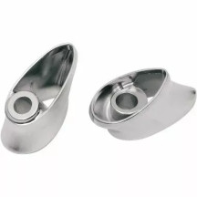 Deuce-Style LED Turn Signal Kit — Front, clear lens, amber LEDs, pair