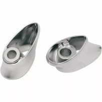 Deuce-Style LED Turn Signal Kit — Front, clear lens, amber LEDs, pair