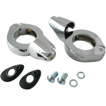 Abrazaderas de horquilla para intermitentes — 41 mm (1-5/8"), cromado