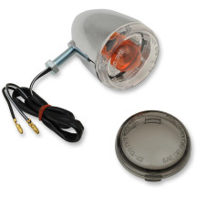 Universal Turn Signal — 60 mm (2-3/8"), 12 V, 1156 socket, Chrome