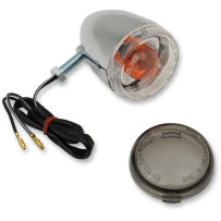 Universal Turn Signal — 60 mm (2-3/8"), 12 V, 1156 socket, Chrome