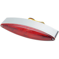 LED Taillight — 1-5/16" stud centers, red lens, chrome housing