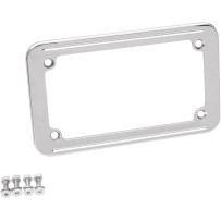 Chrome License Plate Frame — 4" x 7", Chrome