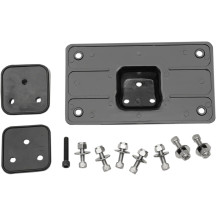 Fender License Plate Mount — 4" x 7", Black, rear, bolt-on