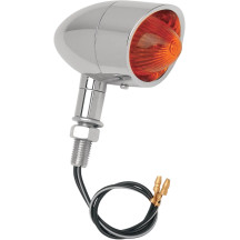 Mini luz de posición estilo retro — 82,6 mm (3-1/4"), 41,3 mm (1-5/8"), 12 V, Montaje por espárrago, Ámbar/Rojo