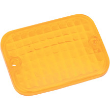Lente de repuesto — luz de posición rectangular, 63,5×60,3×47,6 mm, ámbar