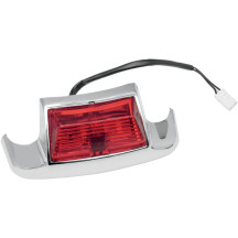 Luz de punta de guardabarros trasera — lente roja, bombilla única