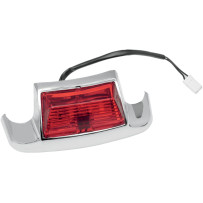 Luz de punta de guardabarros trasera — lente roja, bombilla única