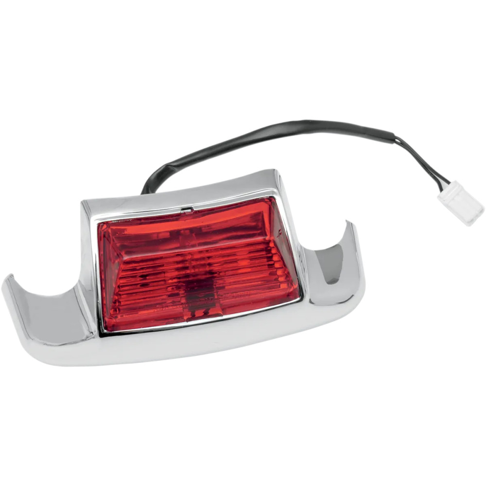 Luz de punta de guardabarros trasera — lente roja, bombilla única