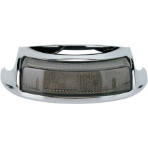 Luz de punta de guardabarros trasera — Trasera, lente ahumada, carcasa cromada