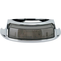 Luz de punta de guardabarros trasera — Trasera, lente ahumada, carcasa cromada