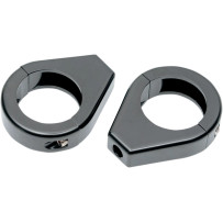 Abrazaderas de horquilla para intermitentes — 39 mm, Negro