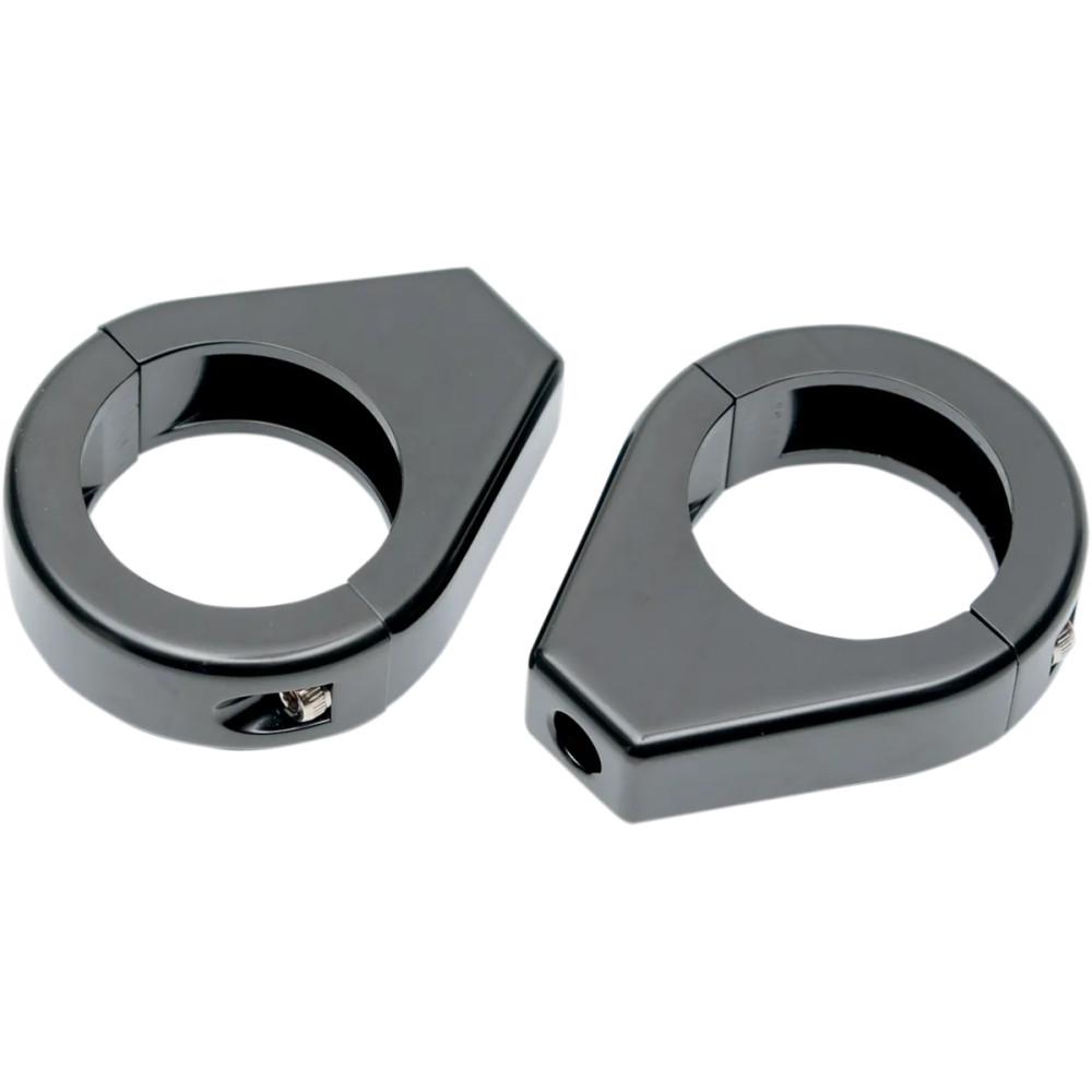 Abrazaderas de horquilla para intermitentes — 39 mm, Negro