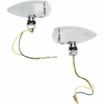 Luces Marcadoras Cromadas — 76 cm (30"), 30 mm de diámetro exterior, lente clara