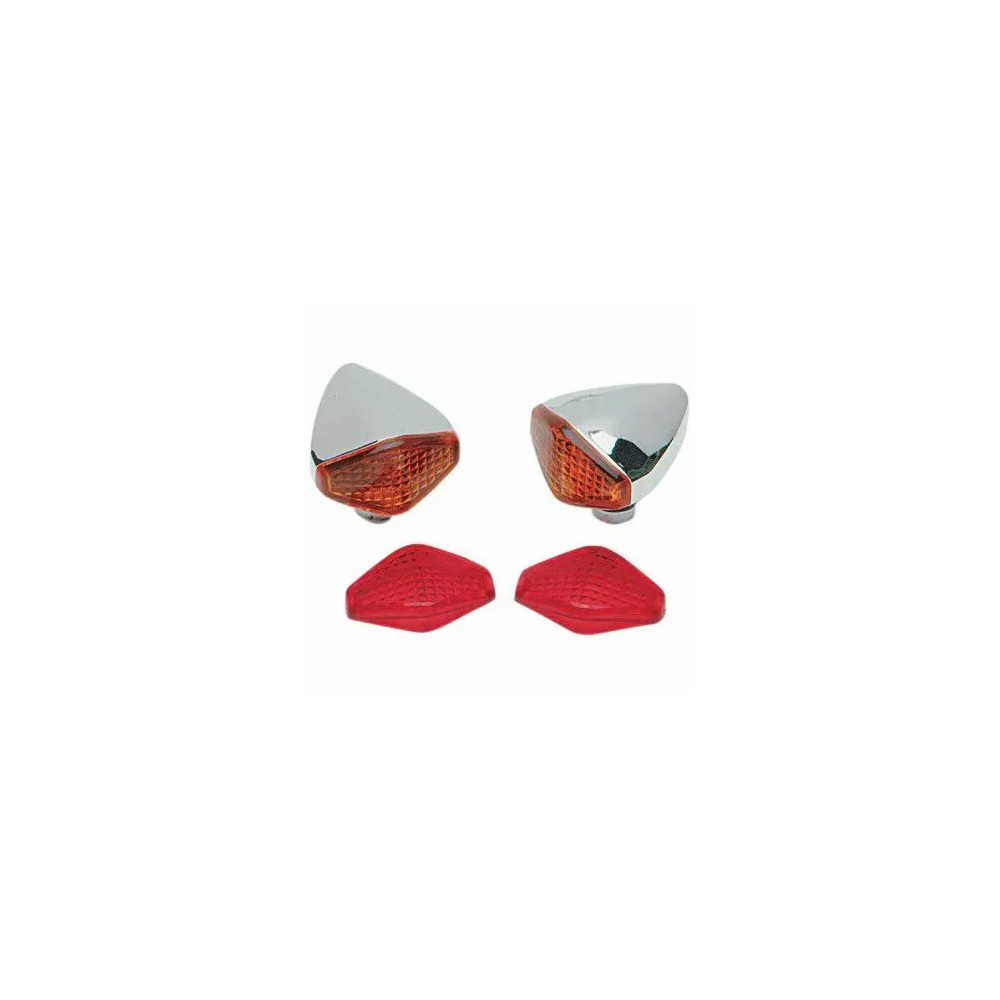 Luces Diamond — 12 V, par, lentes ámbar y rojo