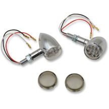 LED Mini Deuce Marker Lights — 2-3/8" length, 1-3/8" lens, 5/16"-24 stud mount, 12V