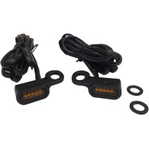Luces marcadoras LED para manillar — Harley-Davidson®, ámbar, negro