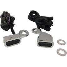 Luces LED para manillar — ámbar, cromado, Harley-Davidson®