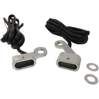 Luces LED marcadoras para manillar — 1" x 1/2", Harley-Davidson, ámbar