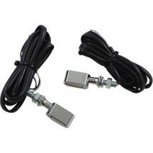 Luces marcadoras LED delanteras universales — 44 mm de largo, 14 mm de alto, cromado