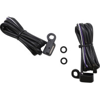 Luces LED para manillar — Compatible con Harley-Davidson, espárrago M8-1.25, 44 mm de longitud, negro