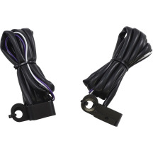 Luces marcadoras LED para manillar — rosca M8-1.25, 44 mm (1-3/4") de largo, ámbar/blanco