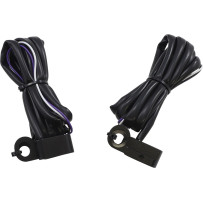 Luces marcadoras LED para manillar — rosca M8-1.25, 44 mm (1-3/4") de largo, ámbar/blanco