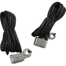 Luces marcadoras LED para manillar — M8-1.25, 44 mm, cromado