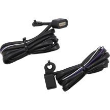 Luces marcadoras LED para manillar — 44 mm (1-3/4") largo, 14 mm (9/16") alto, 31,8 mm (1-1/4") ancho, ámbar/blanco