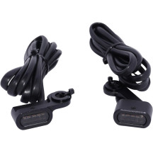 Luces LED de marcador para manillar — M8-1.25, negro, ámbar y blanco