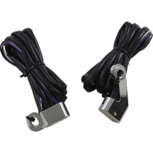 Luces LED indicadoras para manillar — compatibles con Harley-Davidson®, 44 mm, ámbar/blanco