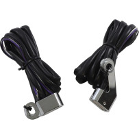 Luces LED indicadoras para manillar — compatibles con Harley-Davidson®, 44 mm, ámbar/blanco