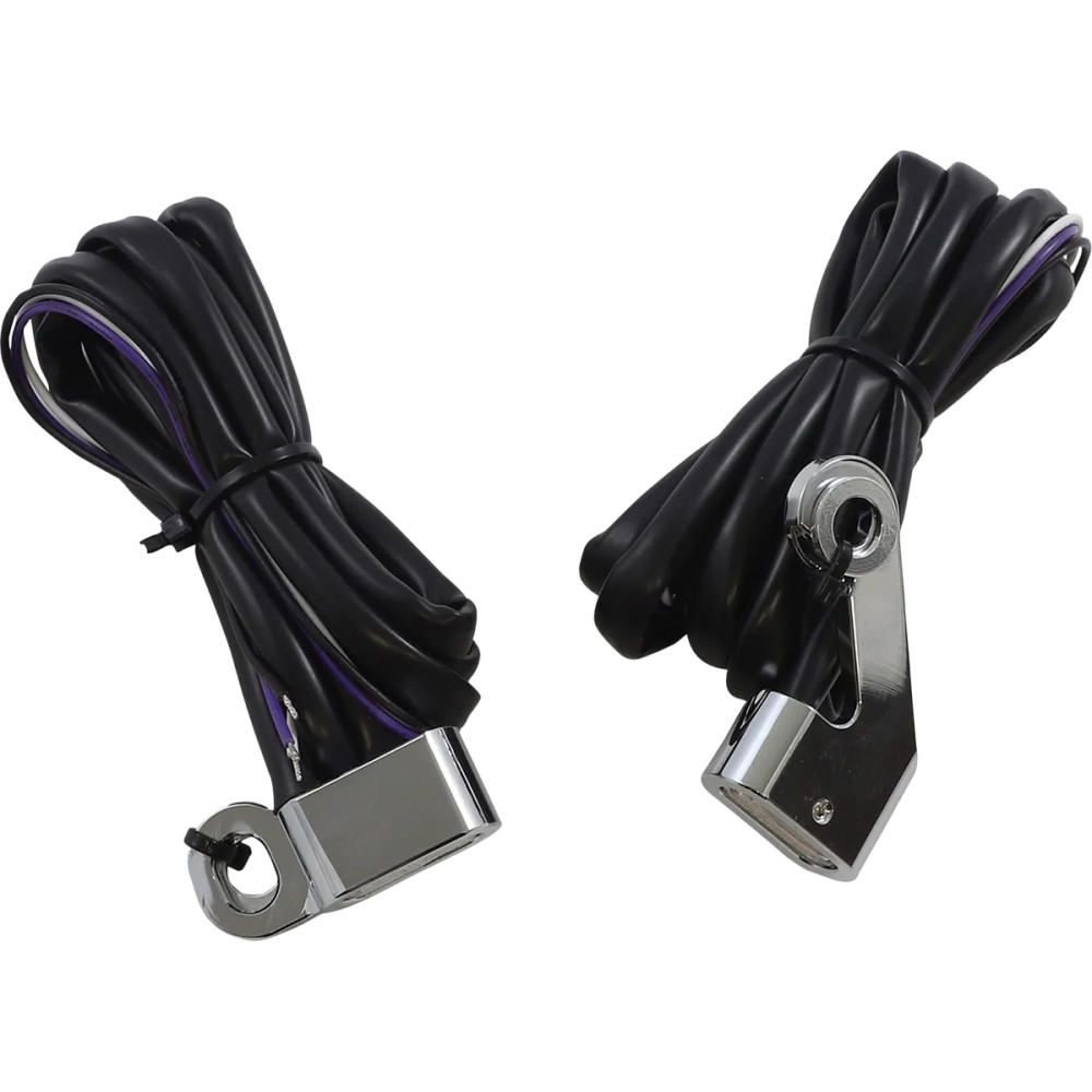 Luces LED indicadoras para manillar — compatibles con Harley-Davidson®, 44 mm, ámbar/blanco