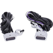 Luces LED de marcador para manillar — M8-1.25, 44 mm, 31,8 mm, 14 mm, Cromo, Harley-Davidson®