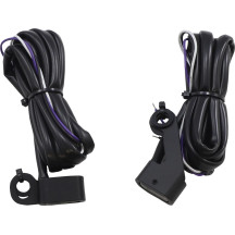 Luces LED marcadoras de manillar — Para Harley-Davidson, aluminio mecanizado, negro, 44 mm