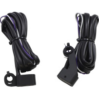 Luces LED marcadoras de manillar — Para Harley-Davidson, aluminio mecanizado, negro, 44 mm