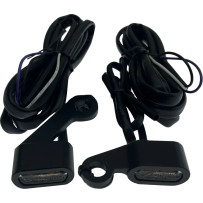 Luces marcadoras LED para manillar — espárragos M8-1.25, longitud 44 mm, negro mate