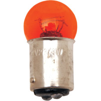 Bombilla de globo pequeña — 12V, 23W/8W (1156/1157), 1.03in L x 0.72in dia, ámbar