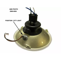 Replacement Headlight with Bulb — 5-3/4" (145 mm), 12 V, 55 W/60 W