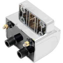 Bobina de encendido — 12V, 30,000V, 3.0Ω, cromado