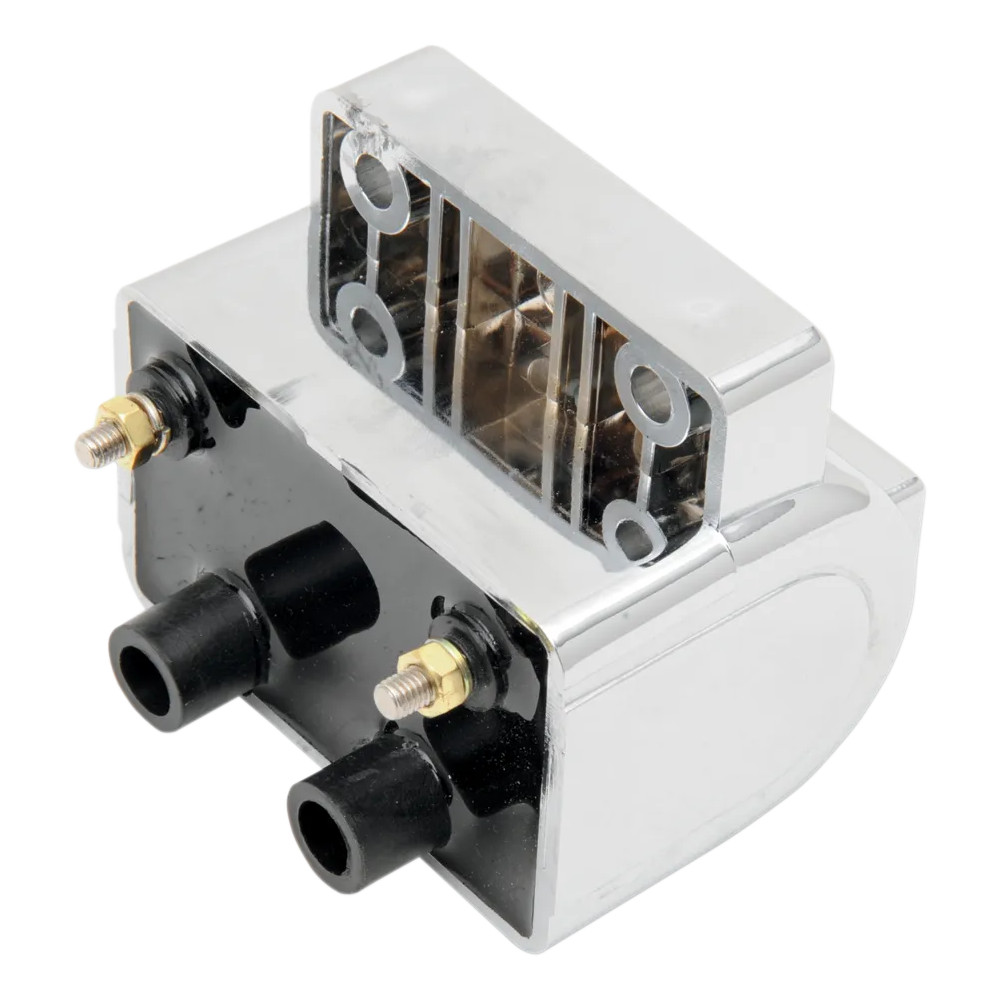 Bobina de encendido — 12V, 30,000V, 3.0Ω, cromado