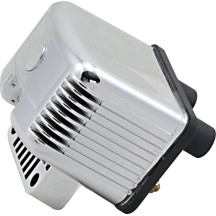 Ignition Coil — 12V, 30,000V output, 3.0Ω, Chrome