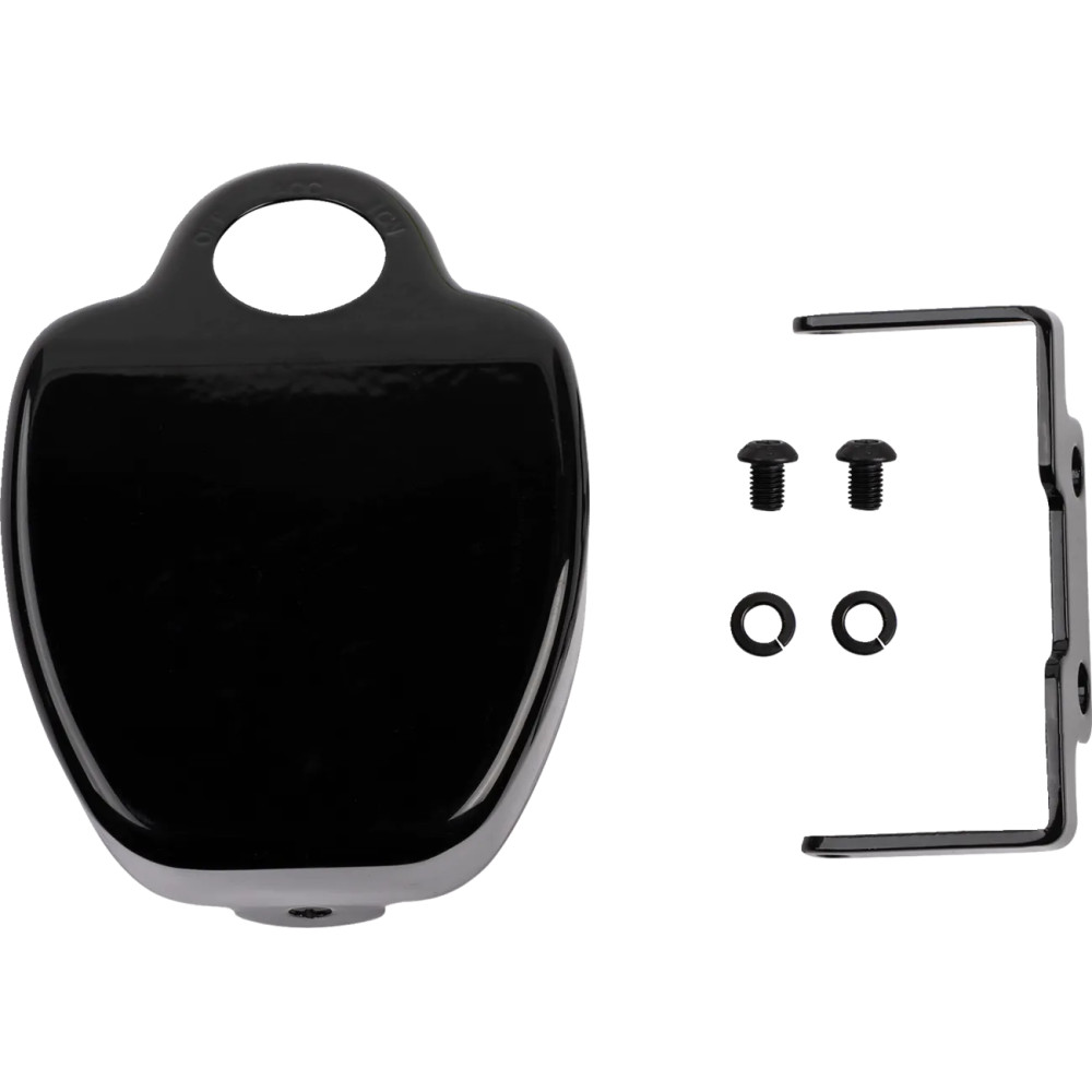 Chrome Coil Cover — Black, Harley-Davidson