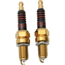 Iridium Spark Plugs — 12 mm thread, 17.5 mm reach, 16 mm (5/8") hex, pair