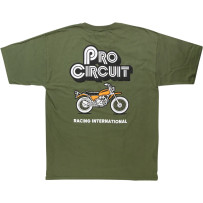 Pit Bike T-Shirt — M, Regular fit, Green