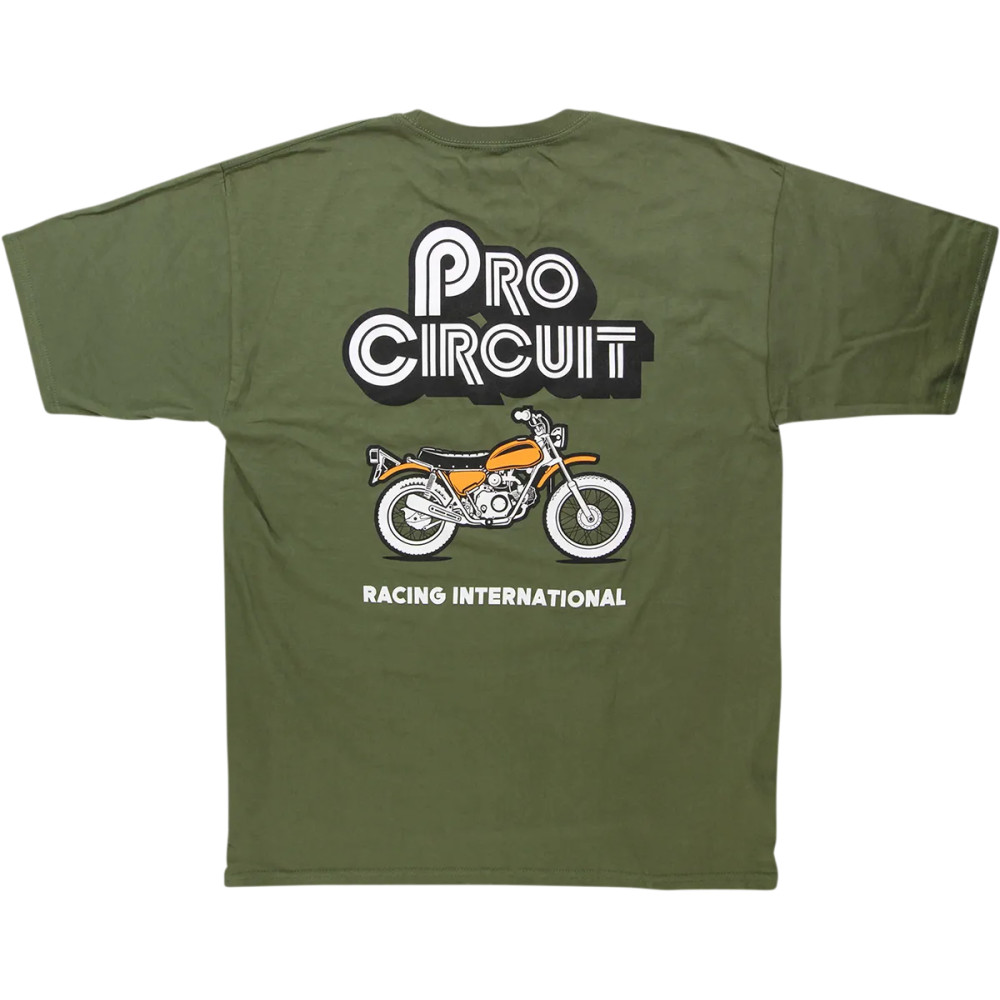 Pit Bike T-Shirt — M, Regular fit, Green