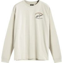 Full Face Long-Sleeve T-Shirt — L, Off-White
