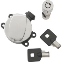 Side Hinge Ignition Switch — Chrome, 2-position
