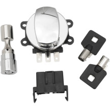 Side Hinge Ignition Switch — 3-position, Chrome